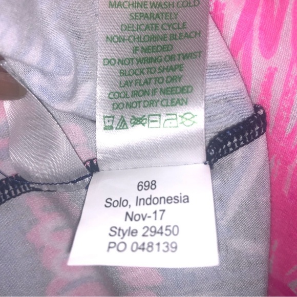 🌸 Lilly Pulitzer Sophie Ruffle Dress – Flamingo Pink Print – Size M - Picture 9 of 9